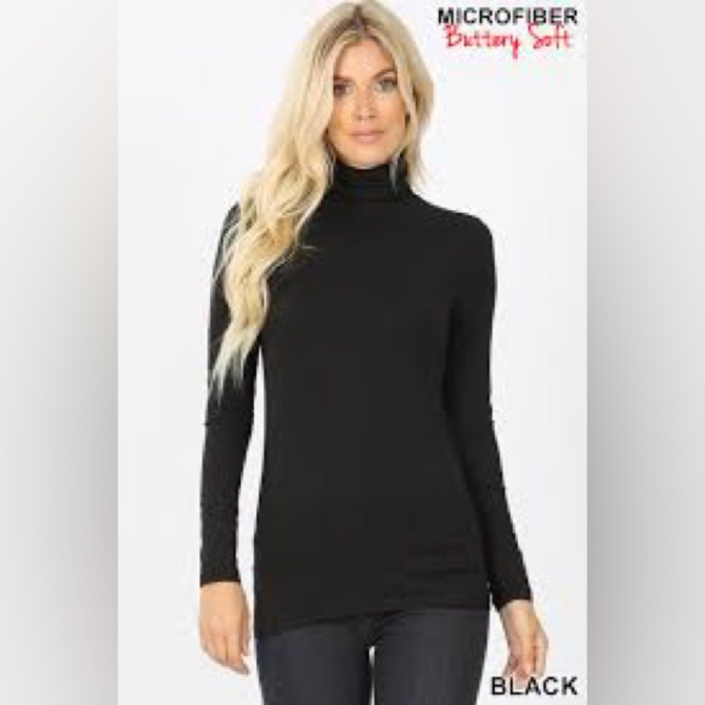 NEW SIZE S/M-L/XL Zenana Outfitters Black Long Sleeve Tee